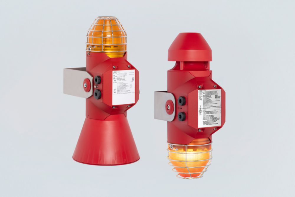 Ex Equipo de señalización óptica y acústica hasta 120 dB(A) / LED / 5 J, ALU, serie YL60/3 - YODALEX 3 R. STAHL
